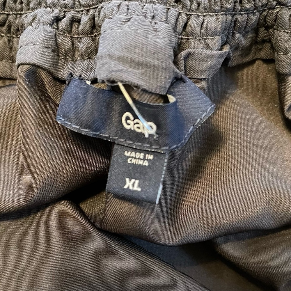 ❤️ GAP Charcoal Gray Drawstring Tie Waist Mini Dress - Picture 6 of 8